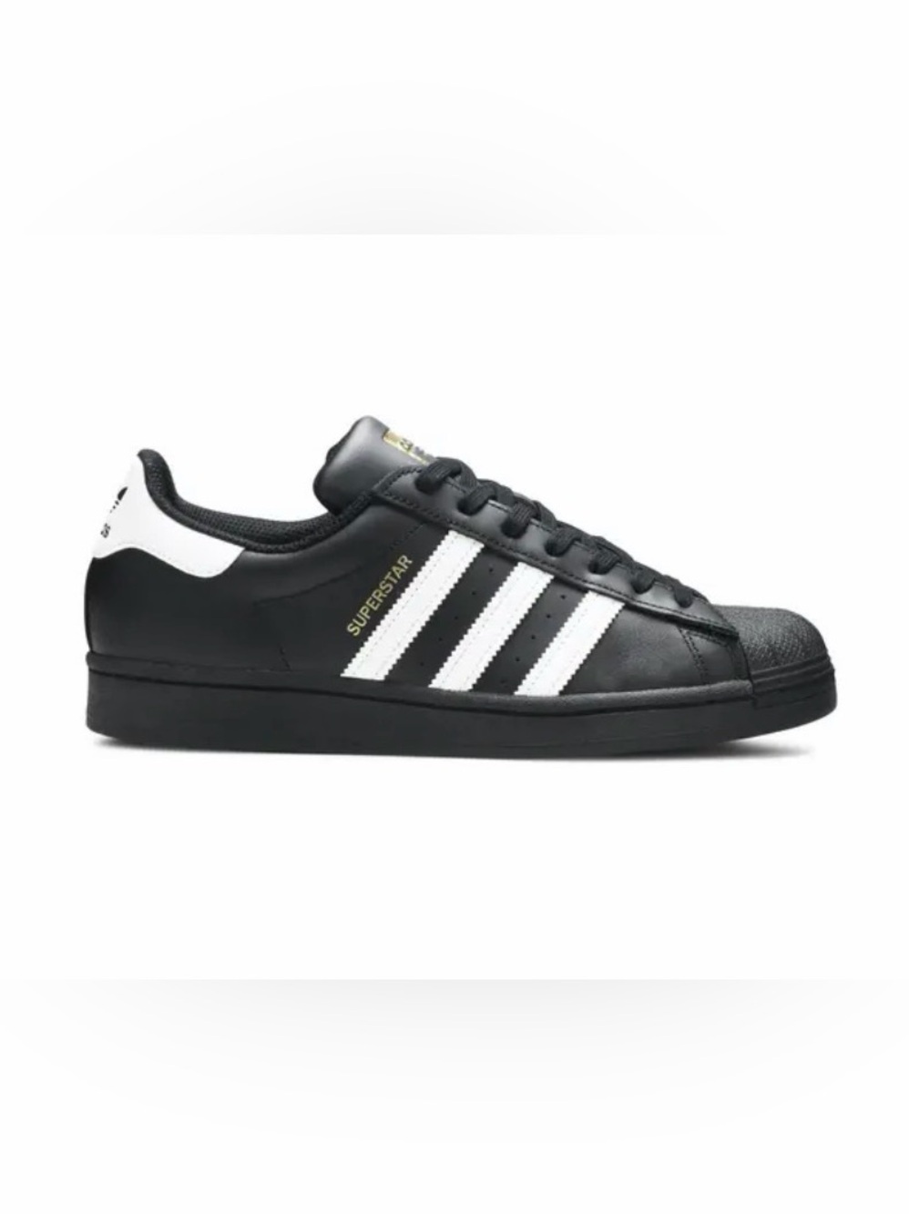 ADIDAS SUPERSTAR BLACK BRAND NEW SIZE 8.5 MEN/WOMENS 9.5